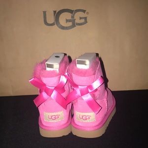 UGG Pink Kids Boots with Bows